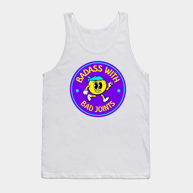 Badass With Bad Joints - Rheumatoid Arthritis - Funny RA Tank Top by Football from the Left